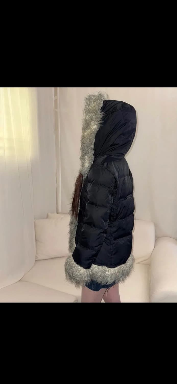 빈티지 퍼후드 패딩점퍼 상품이미지4