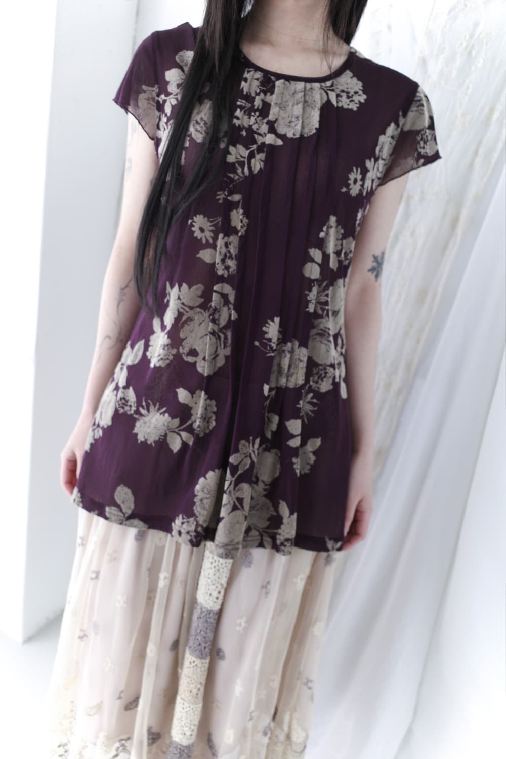 flower tuck T  상품이미지6