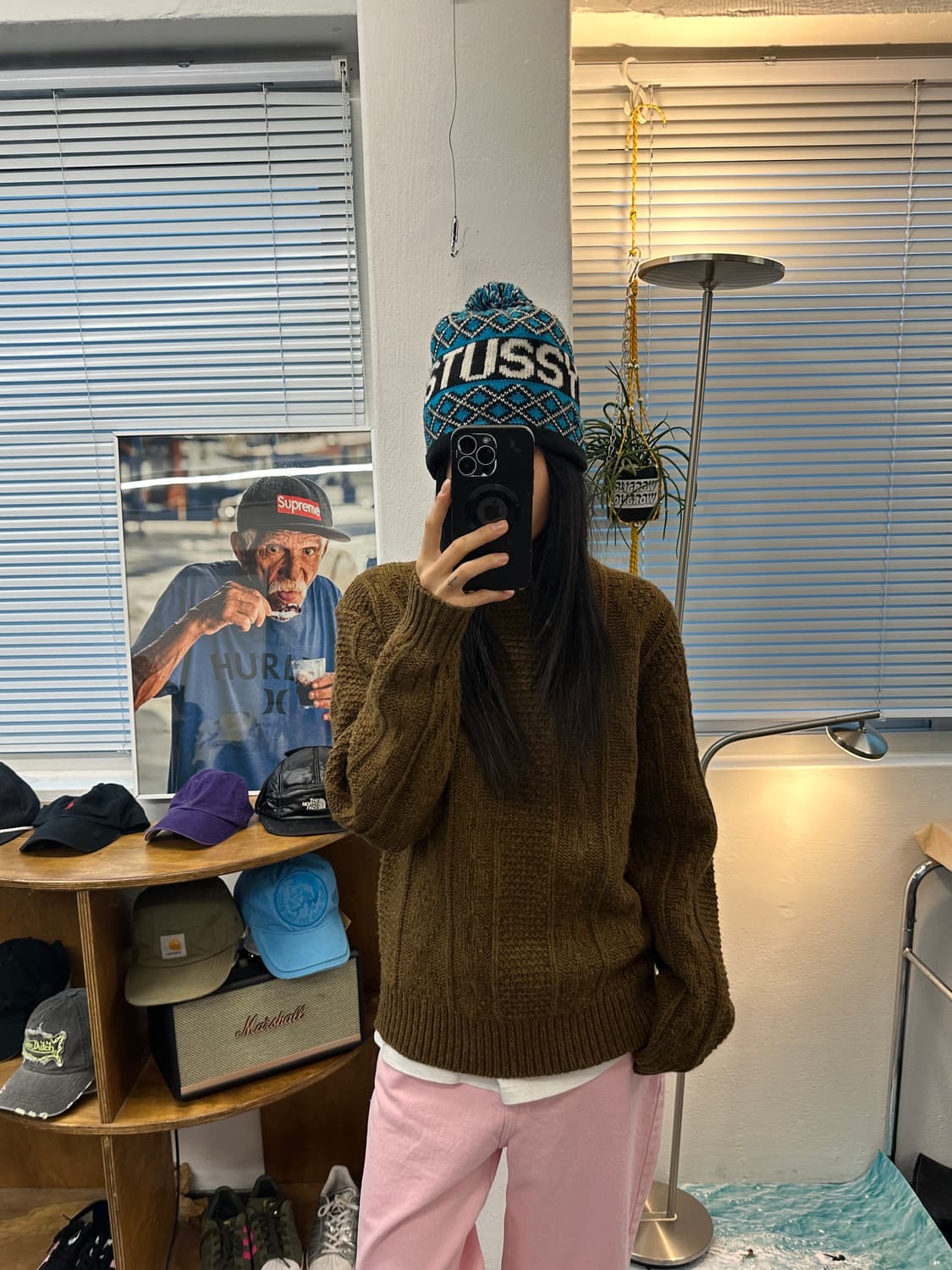 토마스모어 케이블 니트 오크브라운 L 상품이미지1