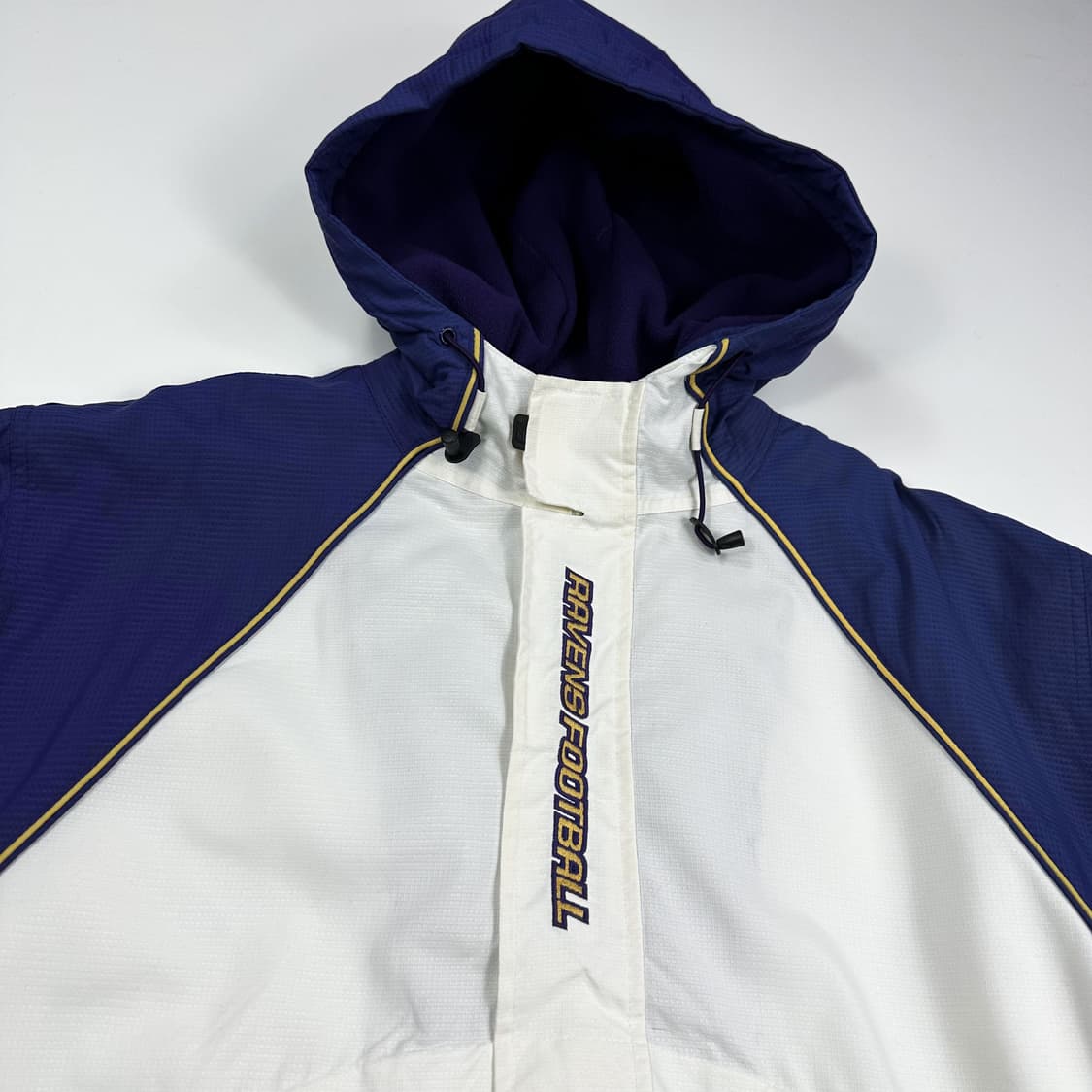 90s NFL 볼티모어 레이븐스 오버핏 우븐 아노락 XL 상품이미지4