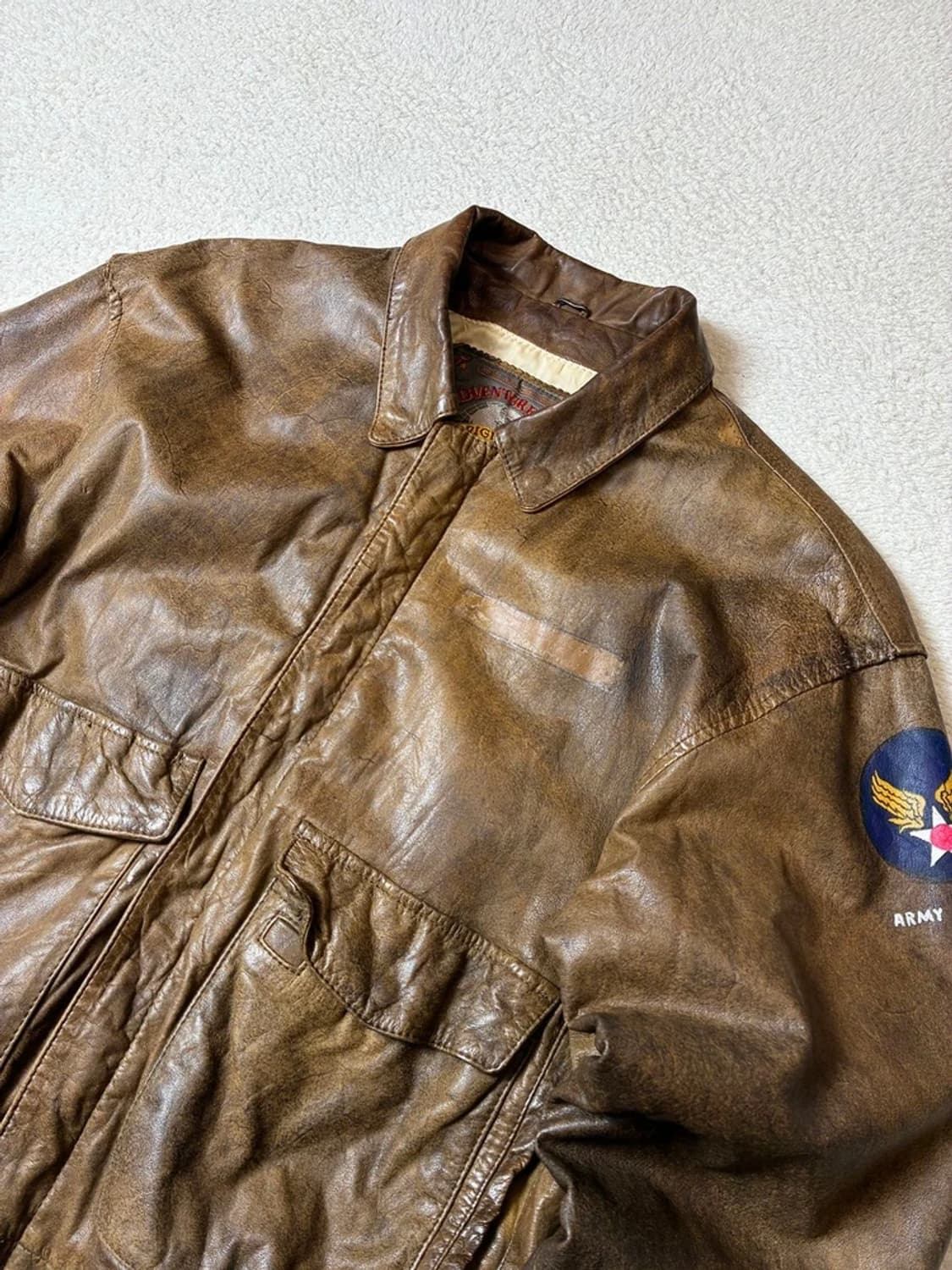 어드벤처 바운드 00's A-2 양가죽 봄버 자켓 PN7329 상품이미지2