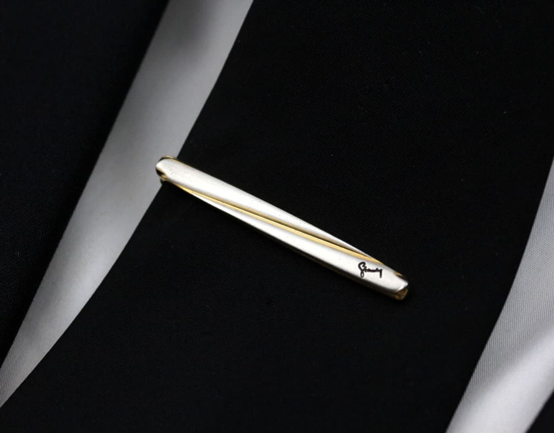 지방시 B+등급 5.2cm 실버925 은 남자 명품 넥타이핀 상품이미지7