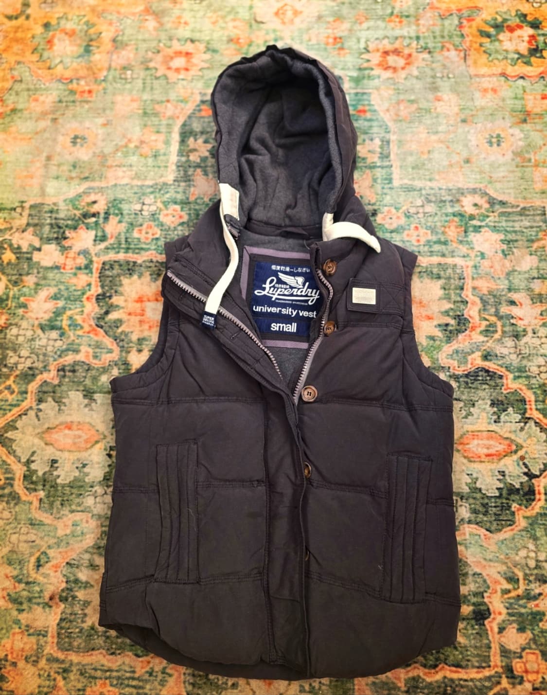 슈퍼드라이(Superdry) 아카데미 질레 다운후드조끼 상품이미지1