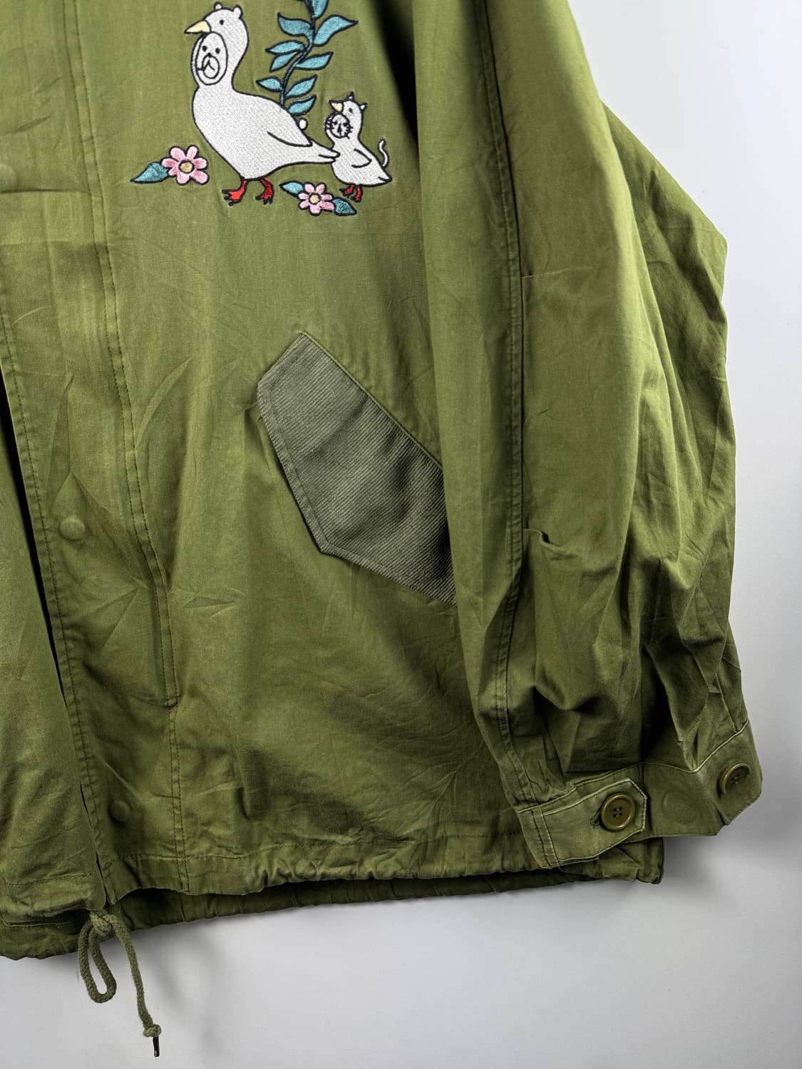 JPN ScoLar 자수와펜 오버핏 자켓1744 상품이미지5