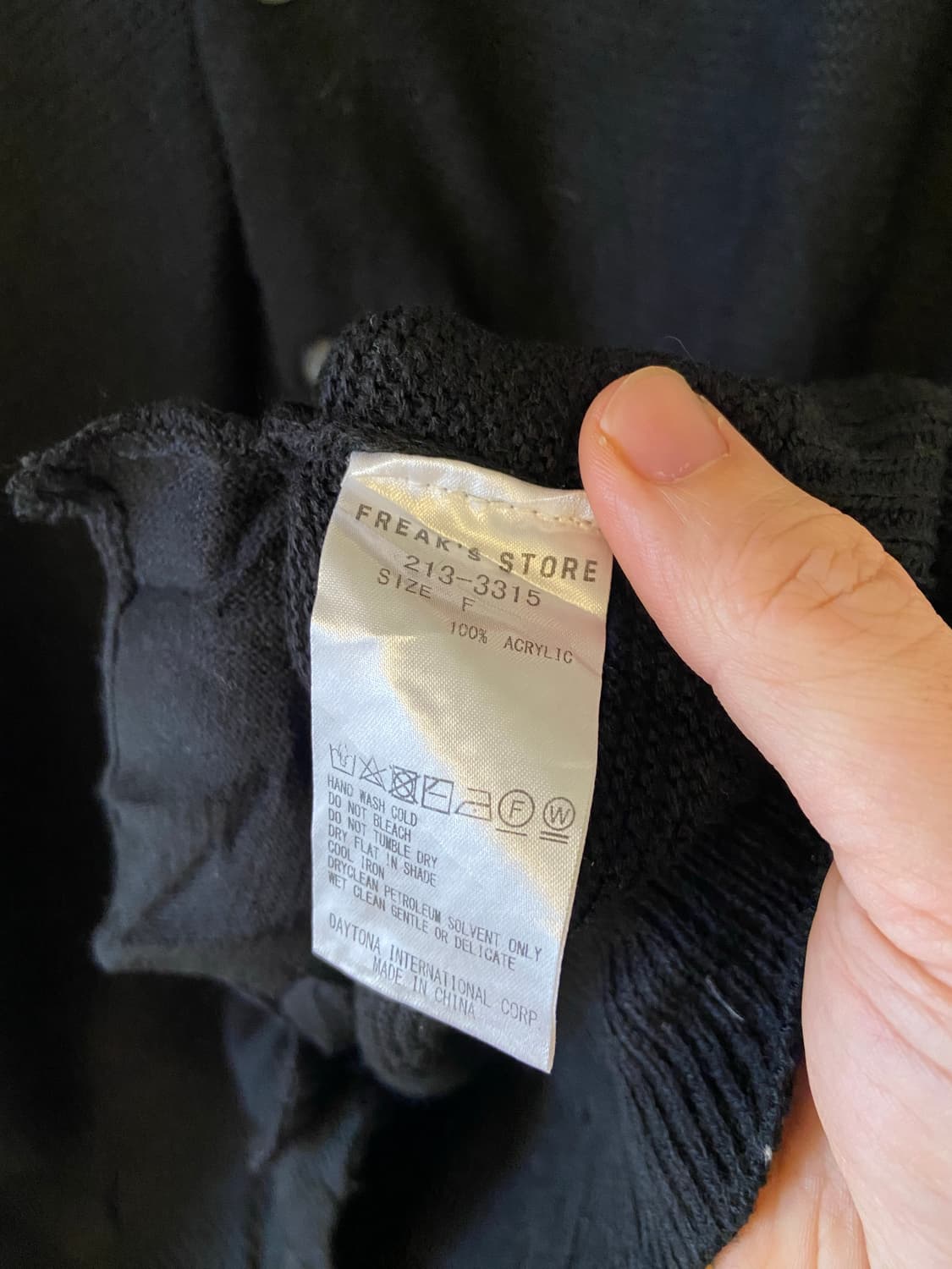 Freak s store x Towncraft 블랙 가디건 상품이미지5