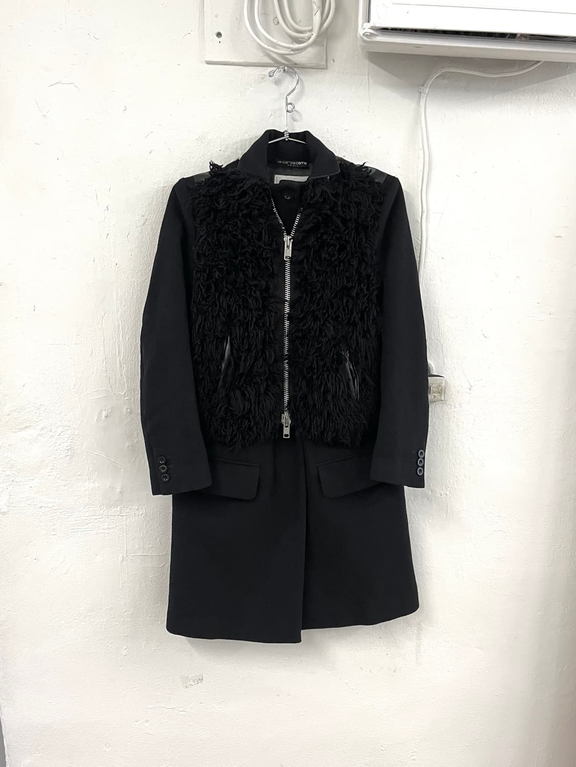 사카이 2013FW 런웨이 퍼울 캐시미어 코트 상품이미지10