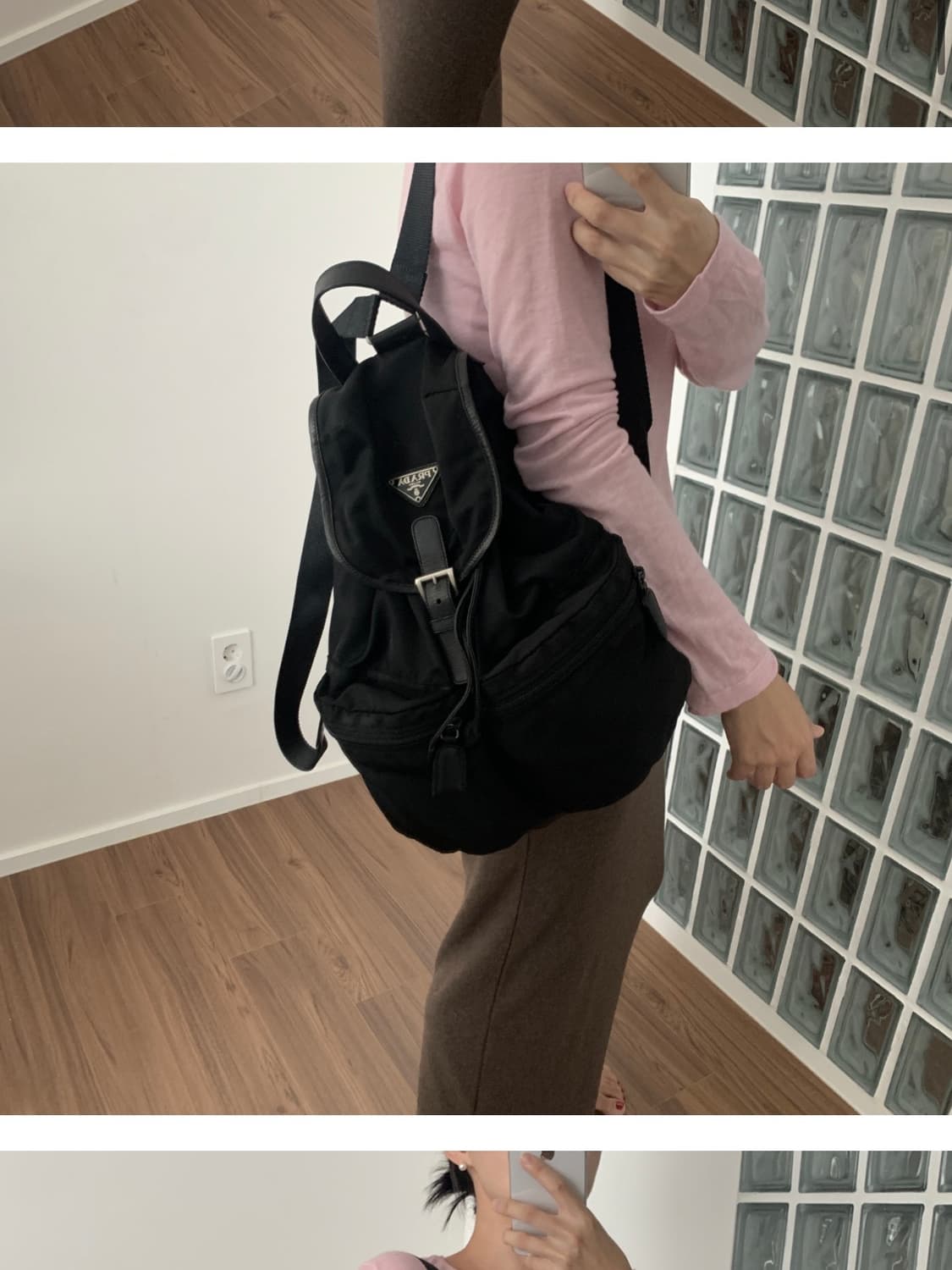 프라다 빈티지 백팩 상품이미지2