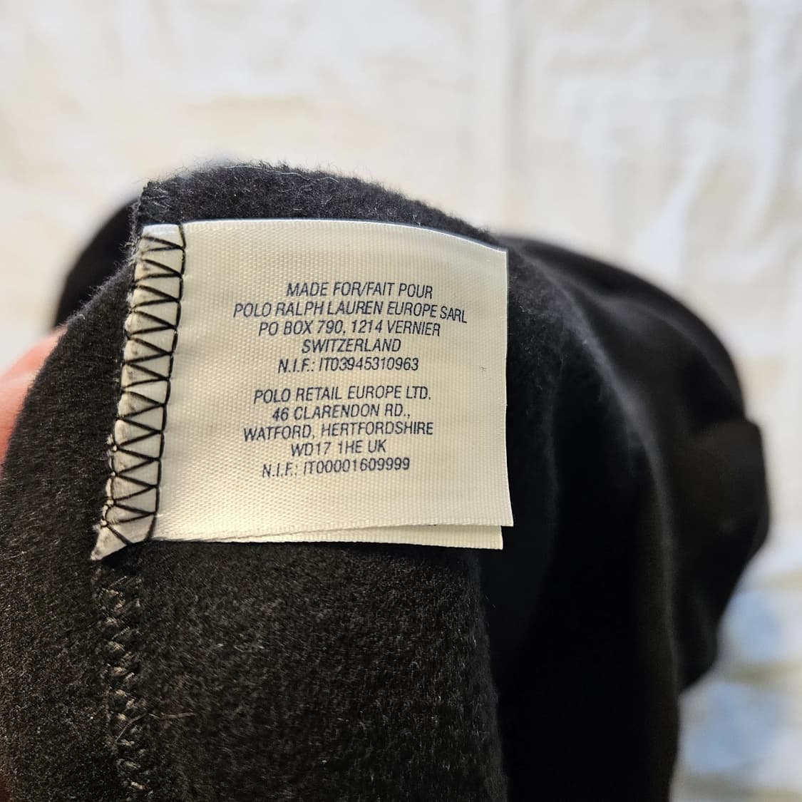 폴로 랄프로렌 미니 RL 플래그 빅포니 후드집업 블랙 상품이미지5