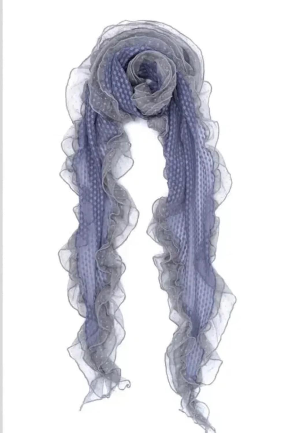 샵페어리 도트 스카프 블루 상품이미지1