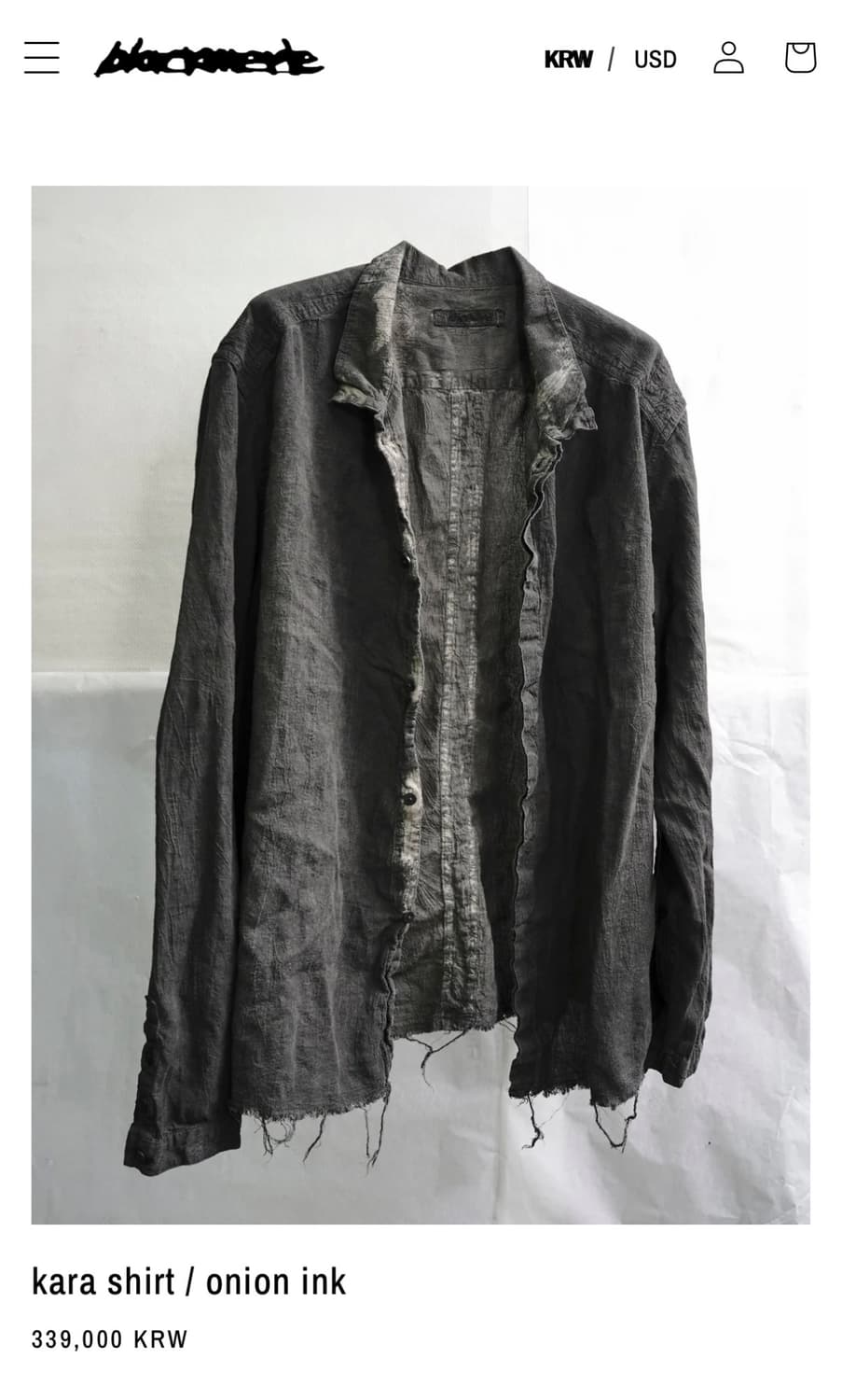 구매)블랙멀 셔츠 상품이미지1