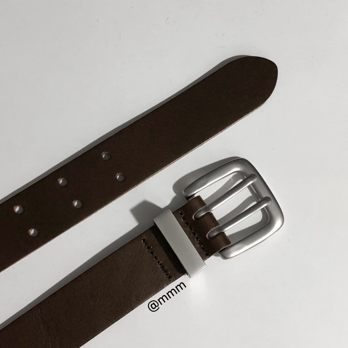 [Unisex]Doubel hole leather belt 상품이미지3