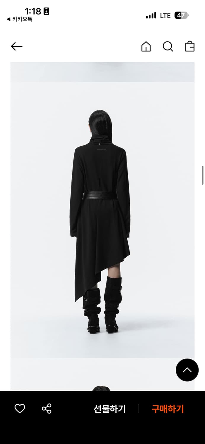 트리밍버드turtleneck pintuck jersey one-piece 상품이미지3