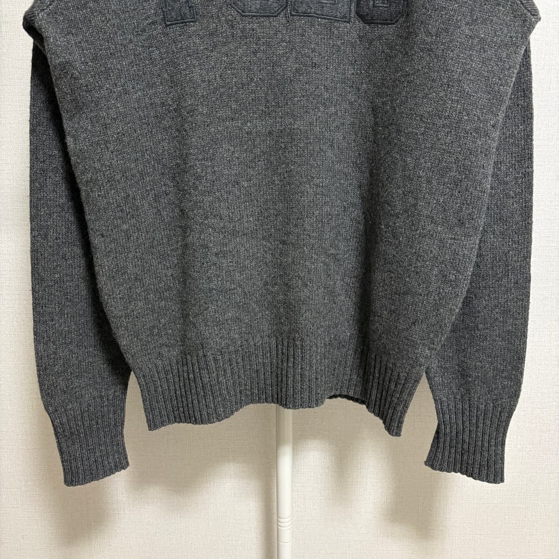 폴로 랄프로렌 스펠아웃 로고 라운드 울 니트 / 그레이, 95 상품이미지3