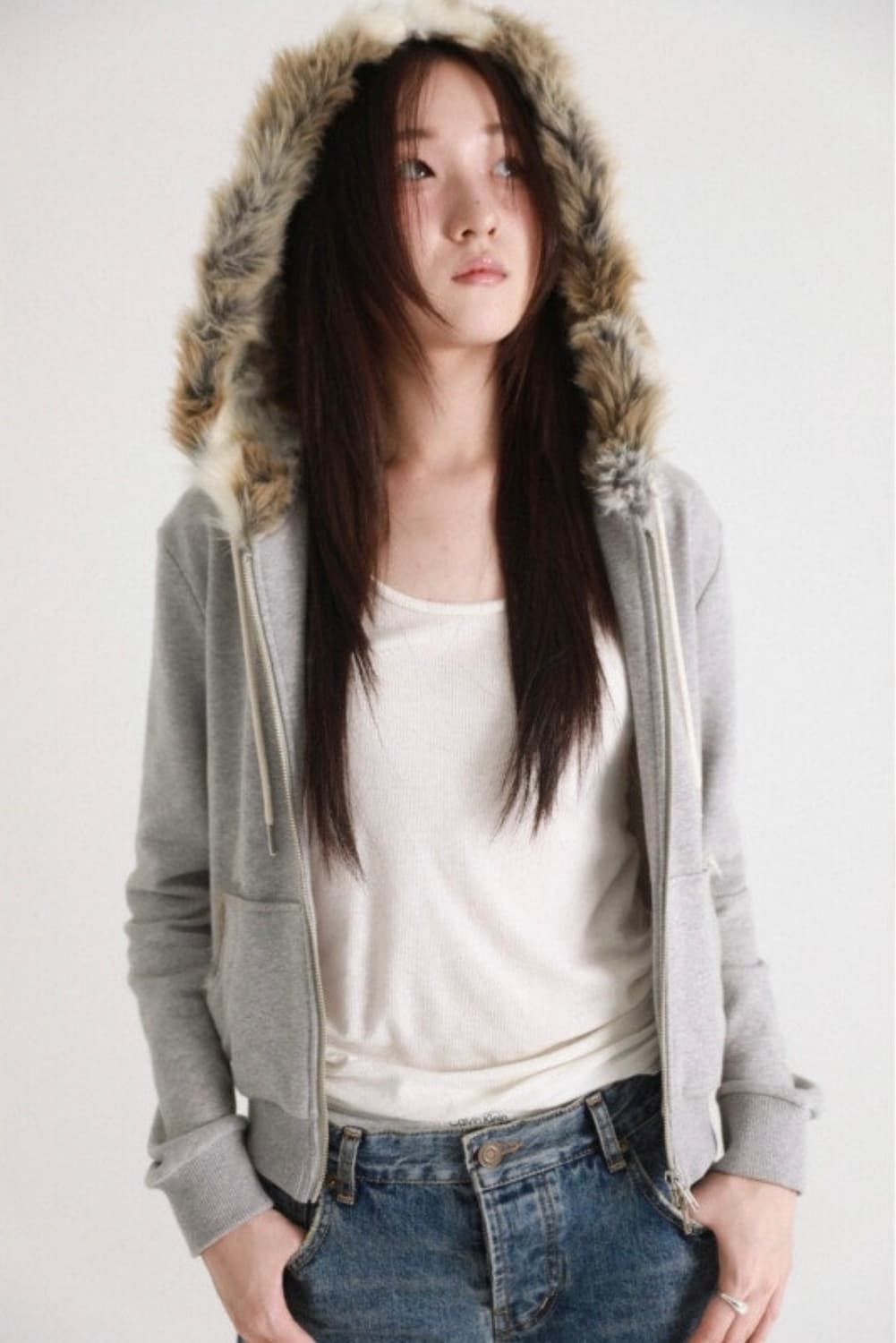 세틀포문 퍼 후드집업 상품이미지6