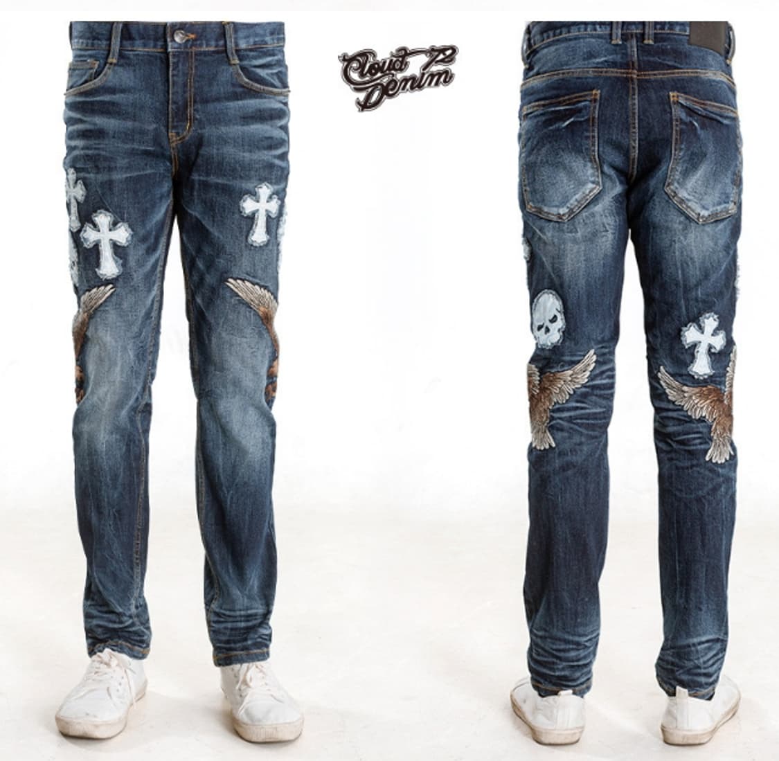 크로스 윙 스트레이트 워싱진  상품이미지2