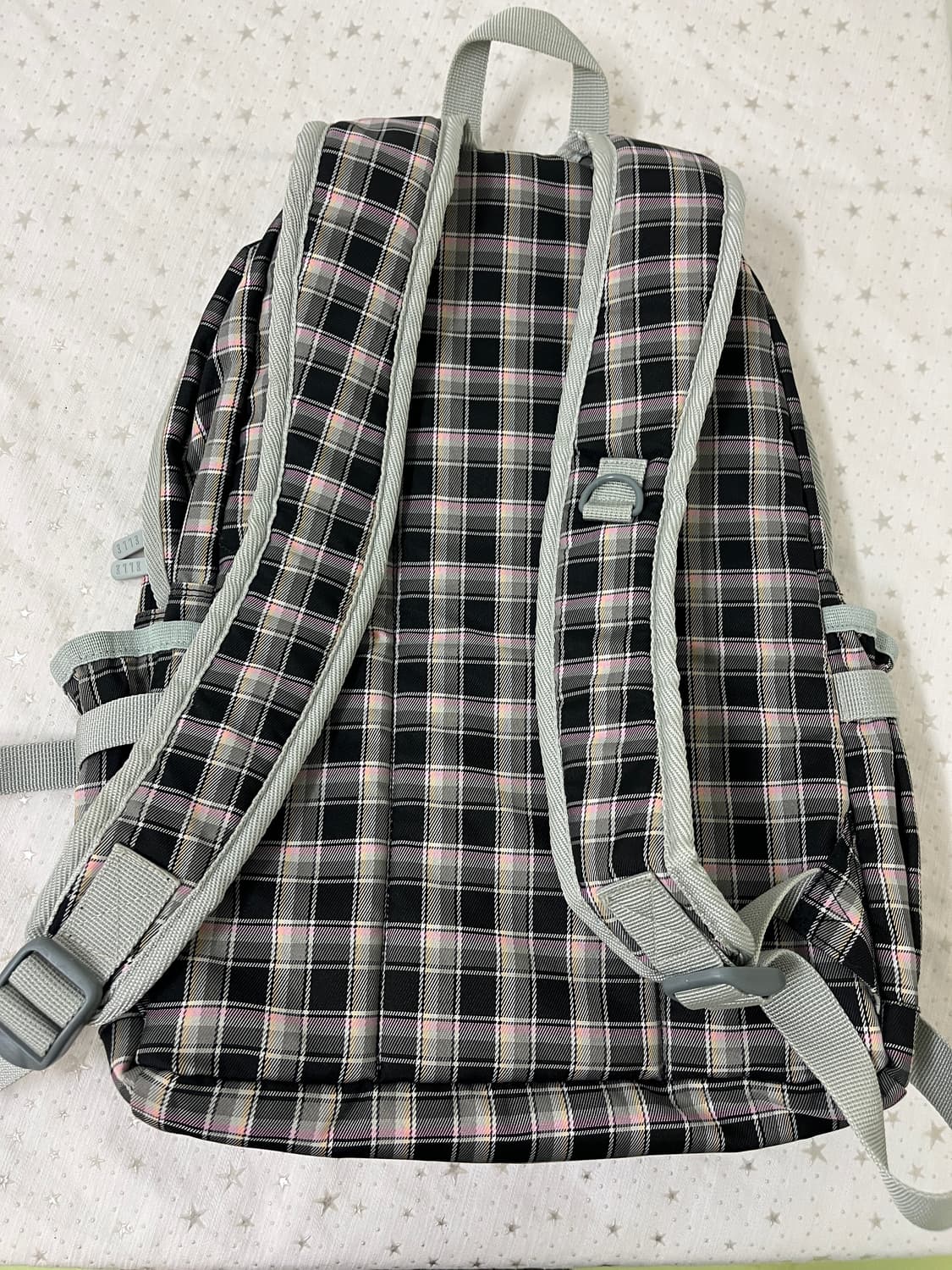 엘르 체크 백팩 🍥 상품이미지8