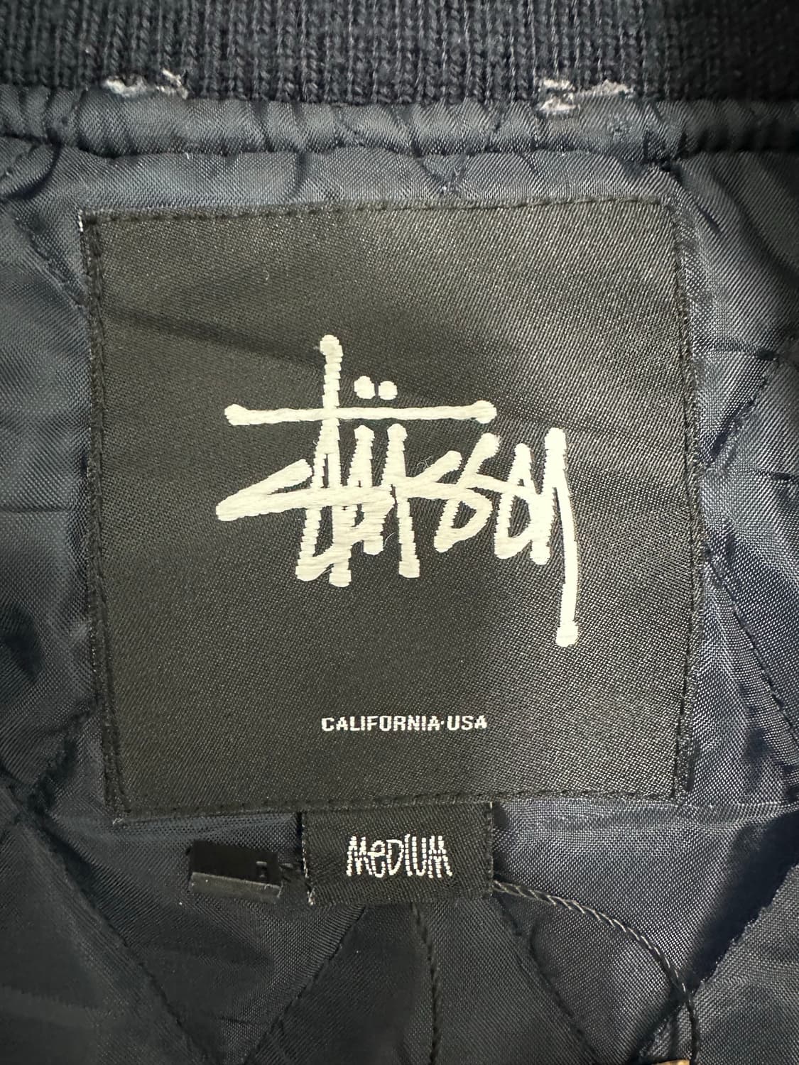 (90s) Stussy Rasta Lion Varsity Jacket 상품이미지8