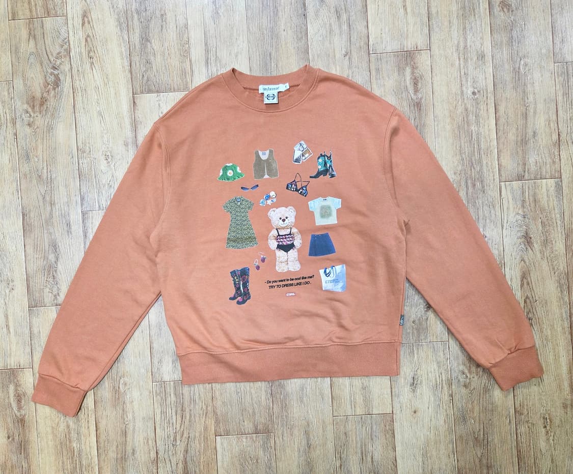 시티브리즈(CTBRZ) 셀럽 베어 맨투맨티 프리사이즈 상품이미지4