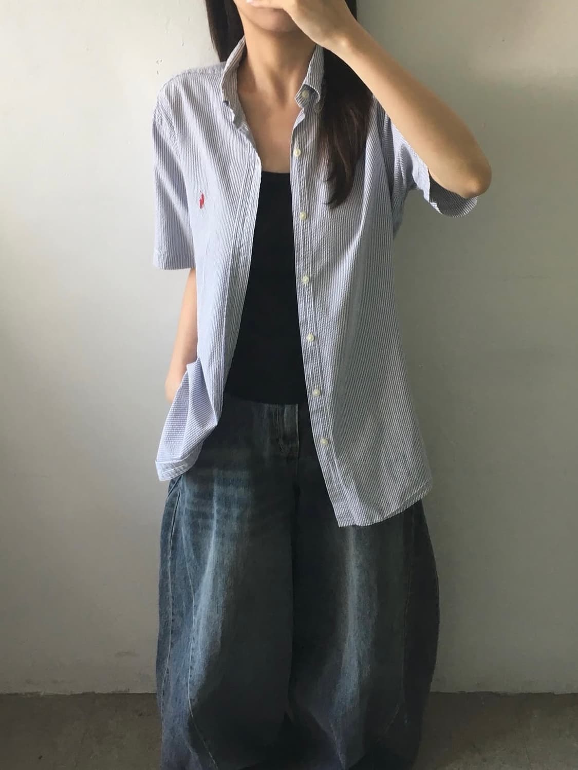 폴로 랄프로렌 스트라이프 반팔 셔츠 상품이미지2