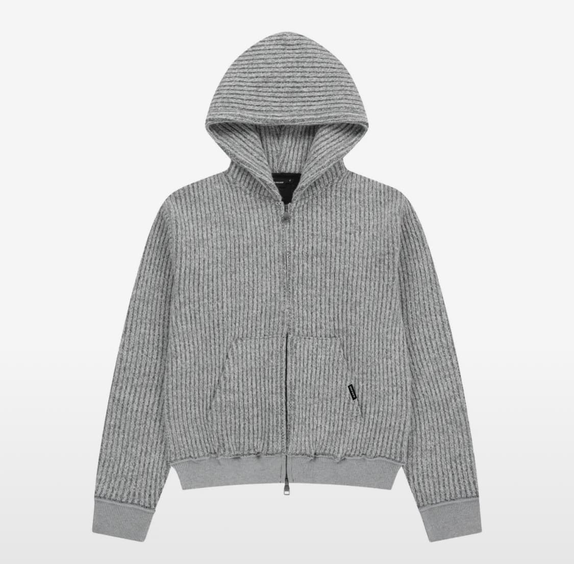 Bokashi Knit Zip-Up Hoodie 보카시 니트 집업 후디 상품이미지2