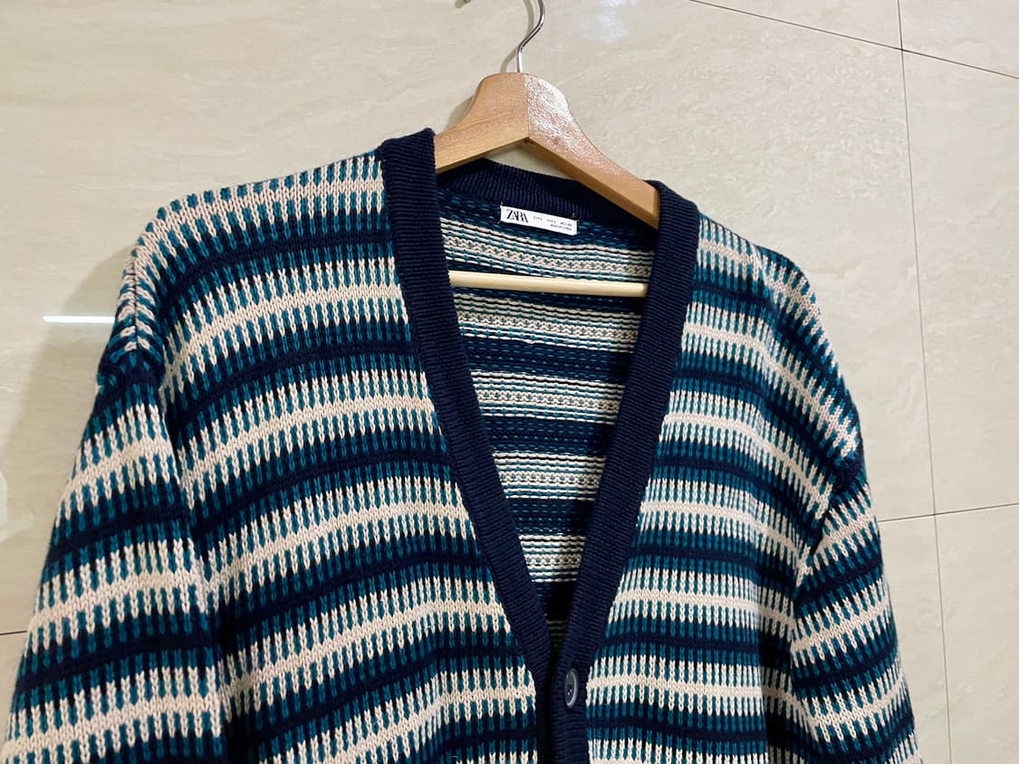 자라 / 스트라이프 가디건, 남성 가디건 / L(105) 상품이미지2