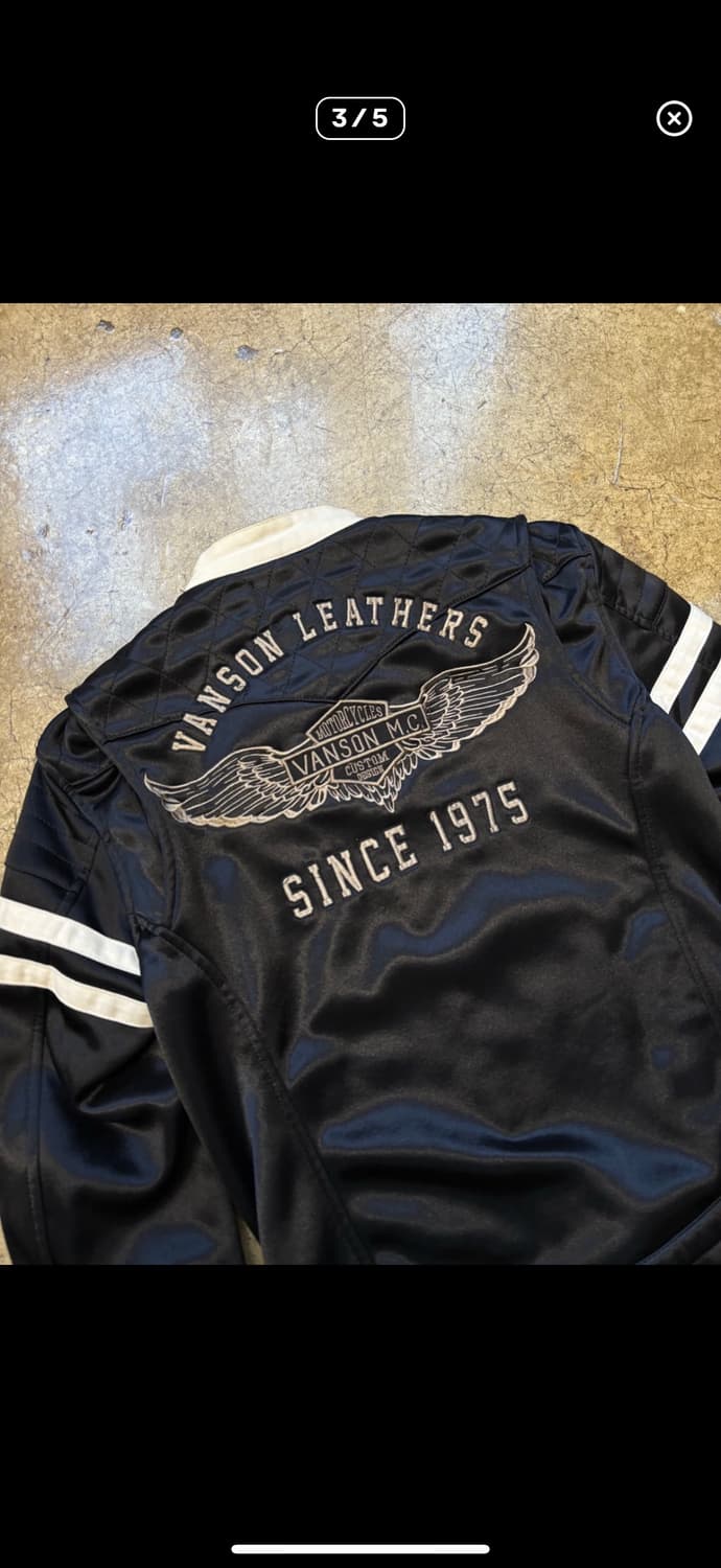 밴슨 vanson 레이싱 재킷 상품이미지3