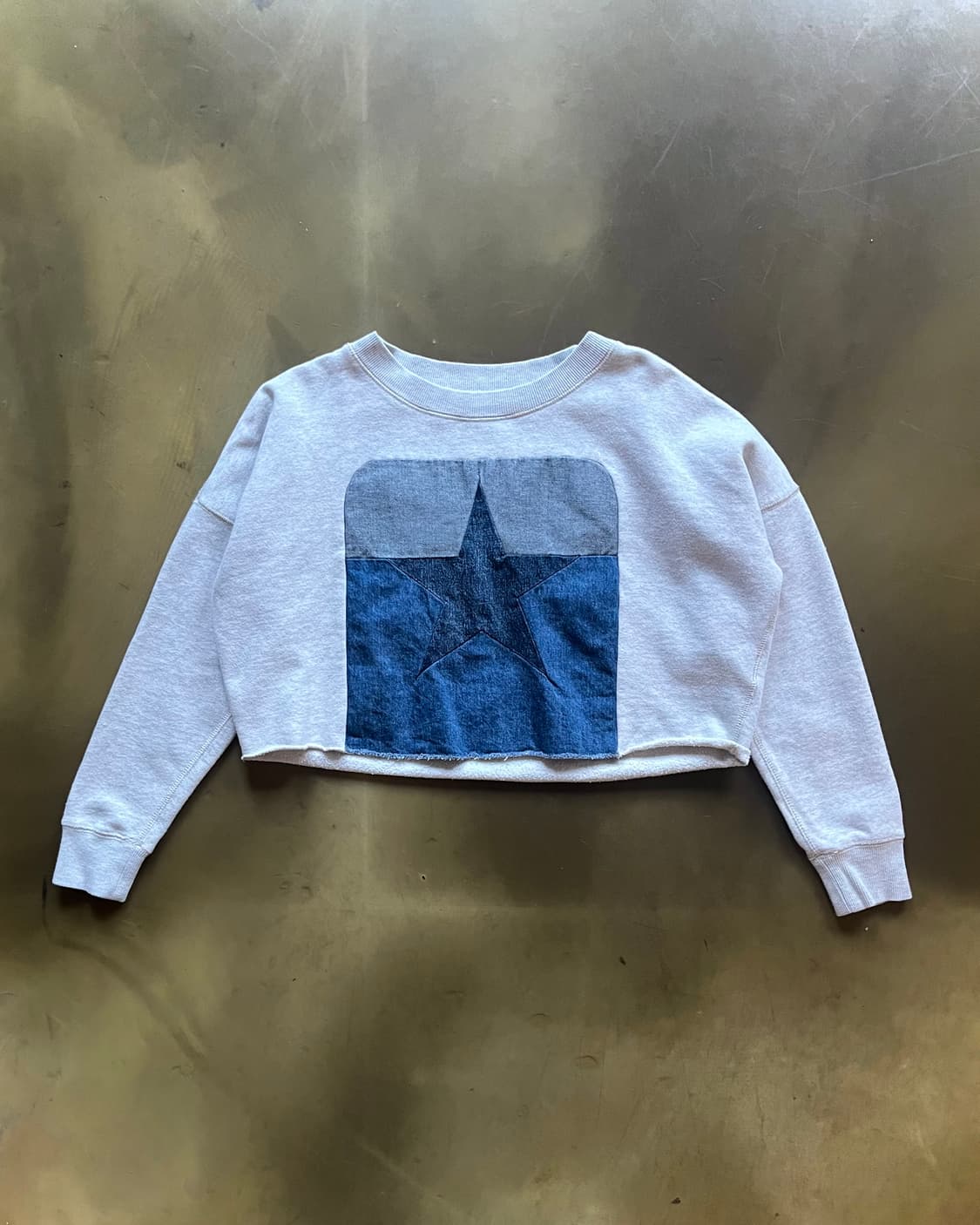 DIESEL Denim Star Patch-Work Sweatshirt 상품이미지3