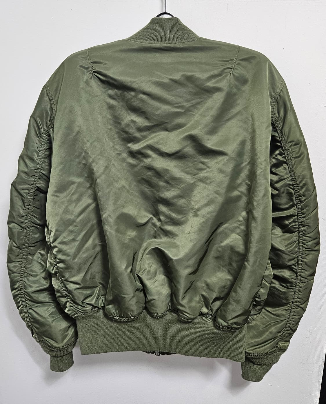 알파인더스트리 MA-1 봄버자켓 세이지 그린 L 상품이미지2