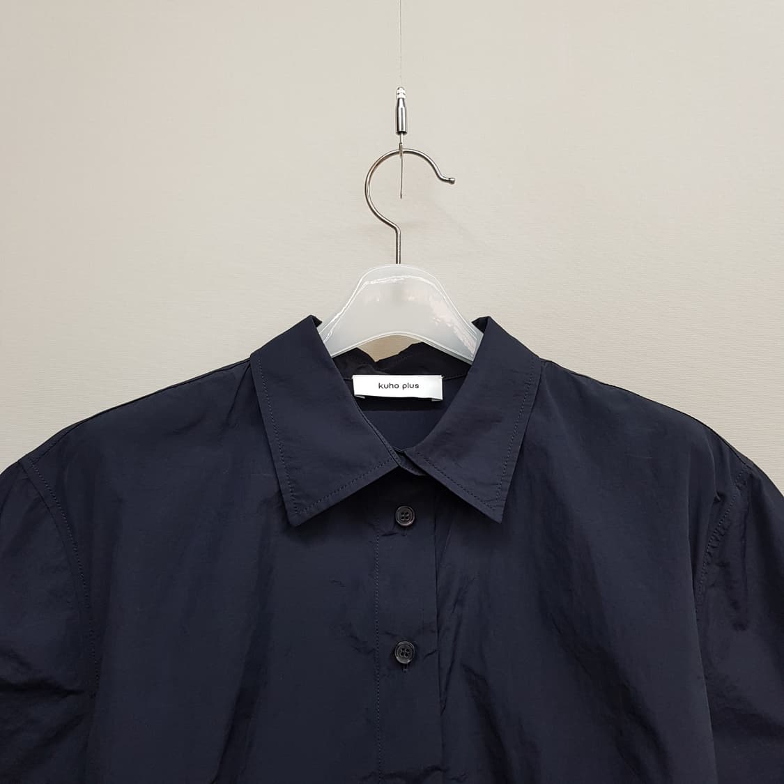 구호플러스 2023 레이어드 랩 스타일 셔츠 원피스 1사이즈 상품이미지2