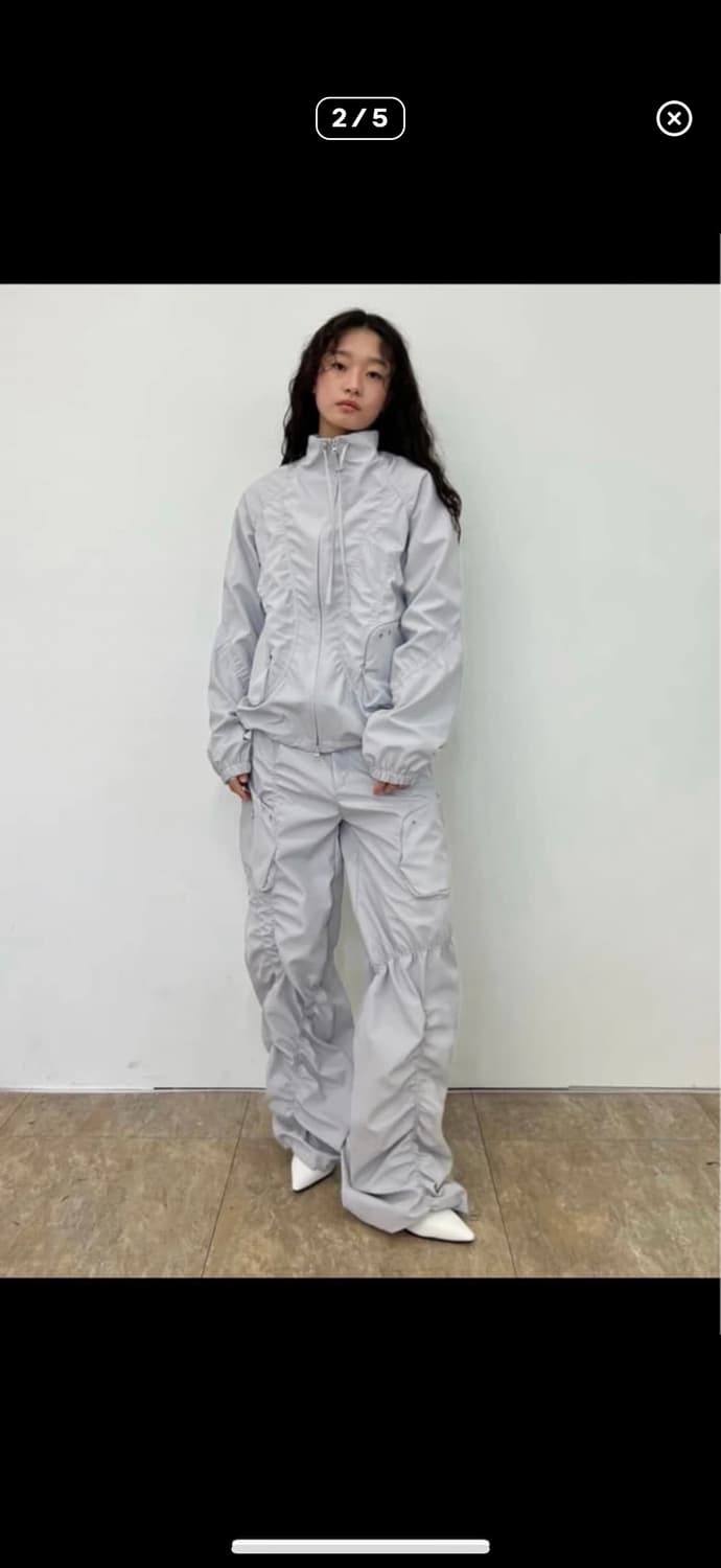 (1) NACHE SMOCKING CONVEX WINDBREAKER 상품이미지2
