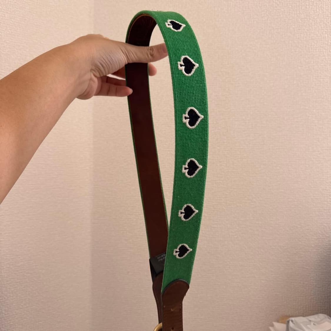 스투시 x 데님 티어스 니들 포인트 벨트 브라운 상품이미지1