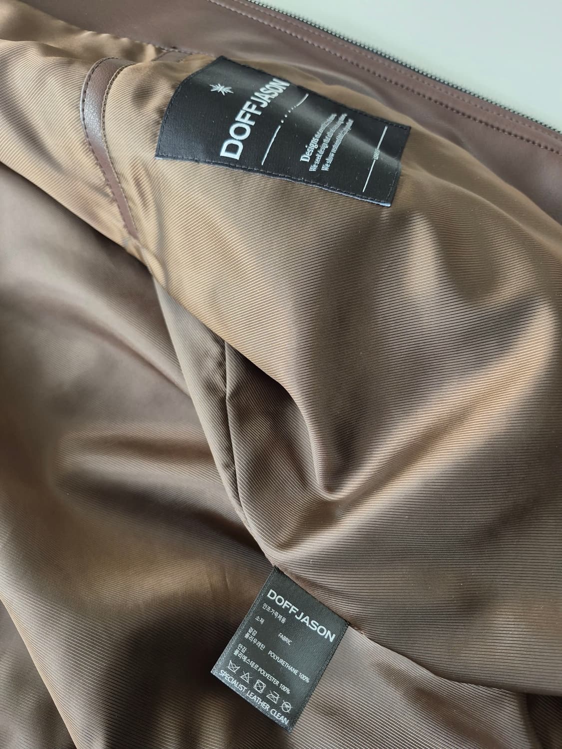 도프제이슨  심플한 레더 자켓XL 상품이미지9