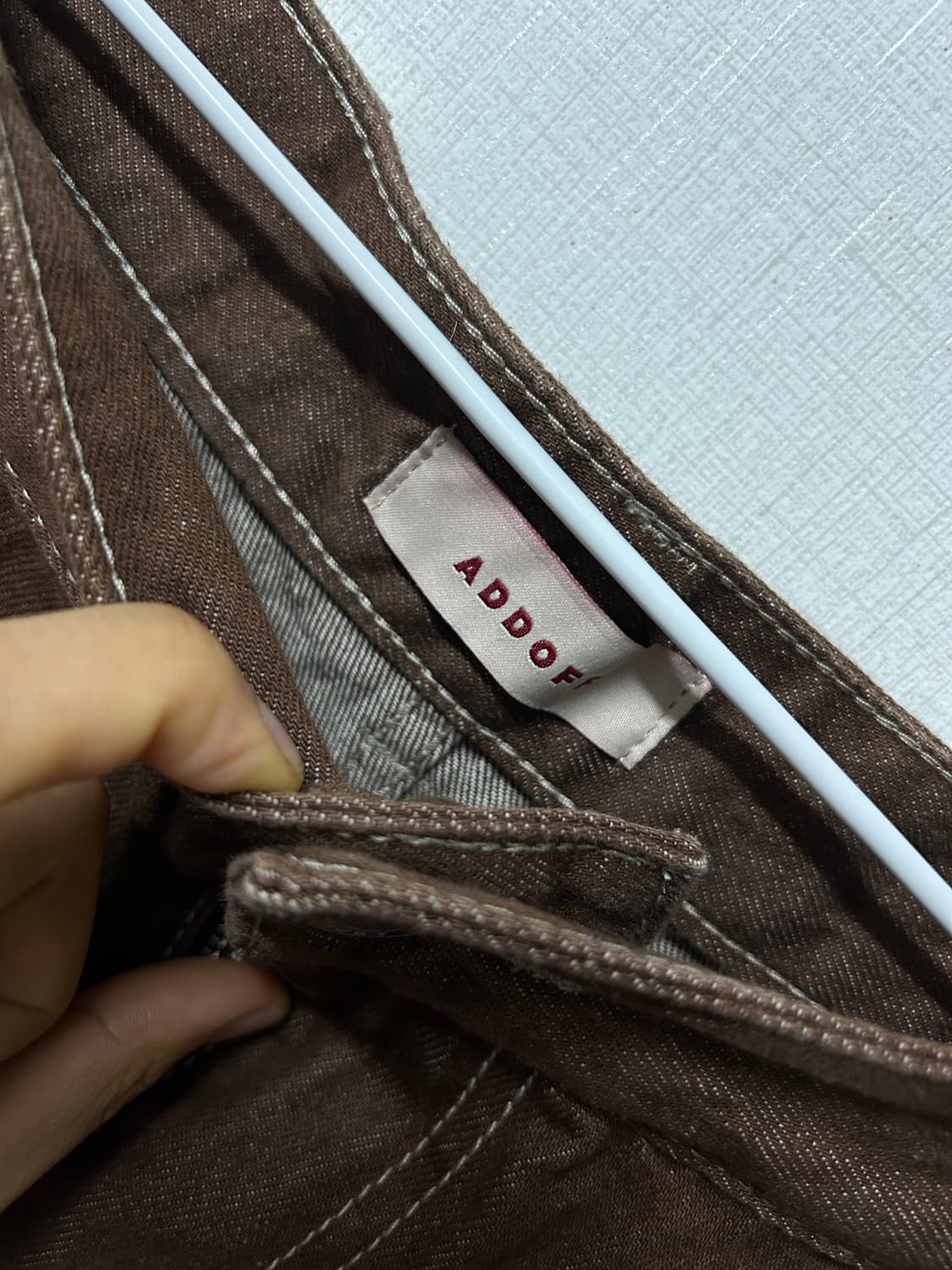 애드오프 브라운 바지 50 상품이미지3