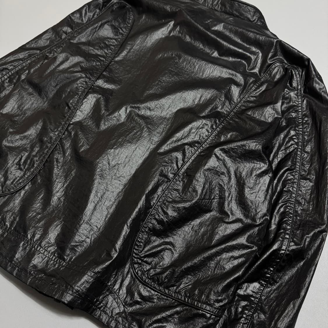 (A+)디젤(DIESEL) 24ss 블랙컬러 폴리에스터 패널 쇼트 자켓 상품이미지7