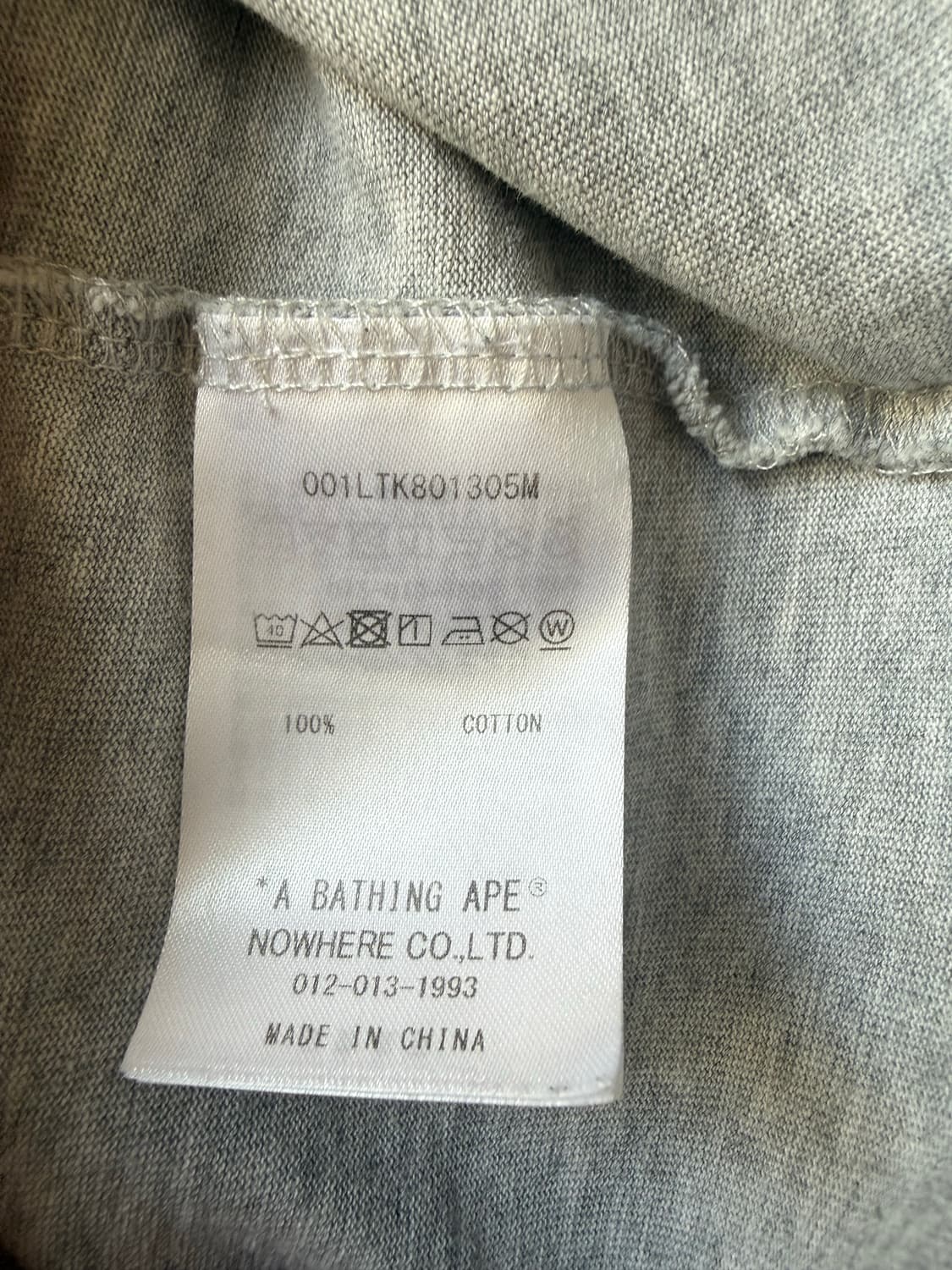 베이프 롱슬리브 M 상품이미지5