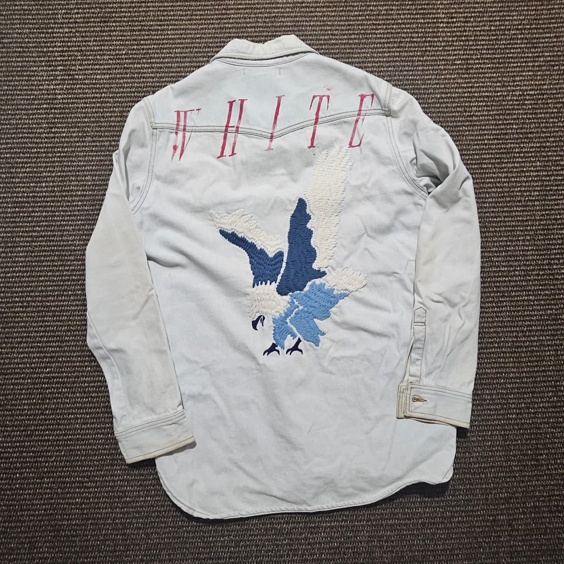 오프화이트 이글 엠브로이드 데님 자켓 M 상품이미지2