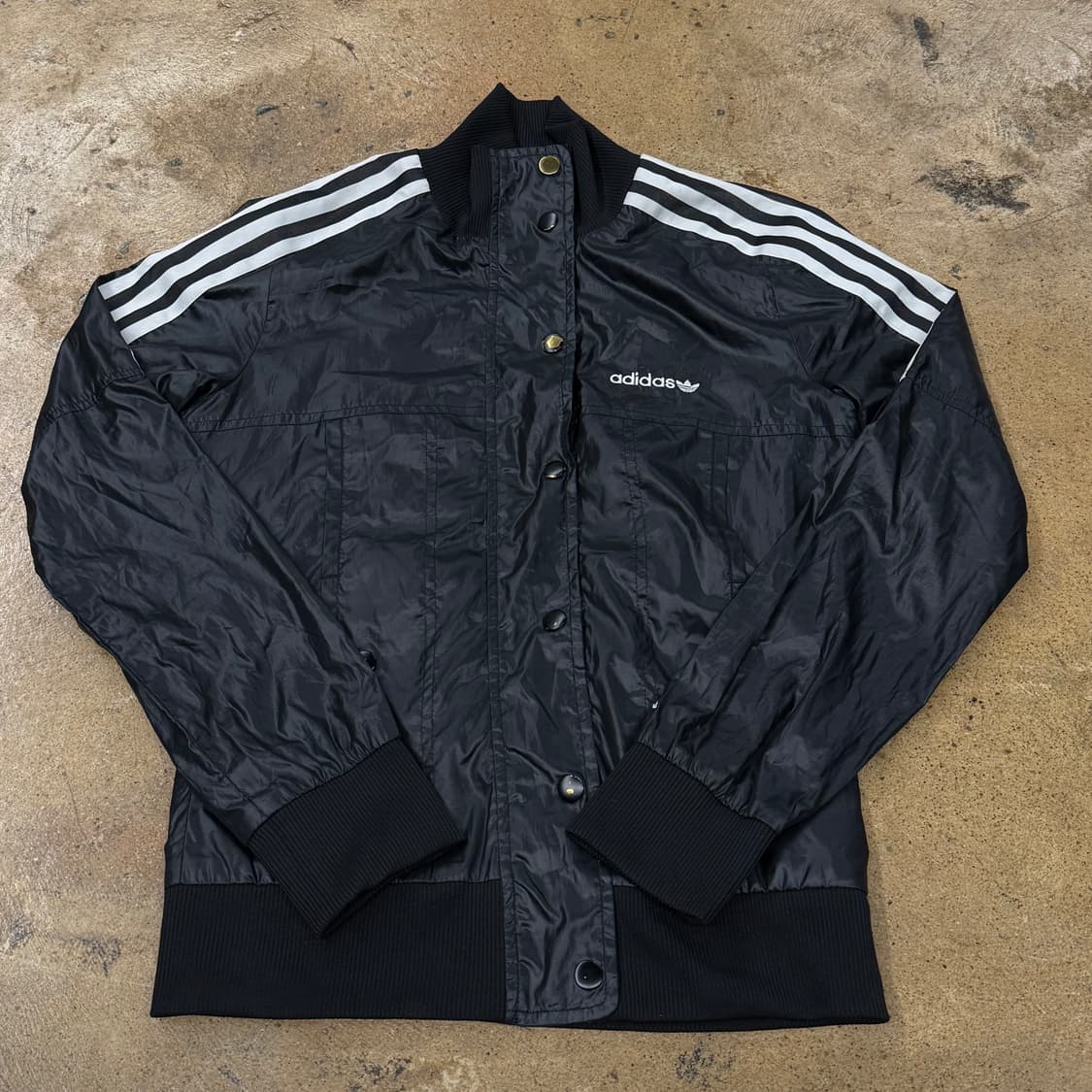 [정품/85] 아디다스 블랙 3선 바람막이 자켓 b15 상품이미지2