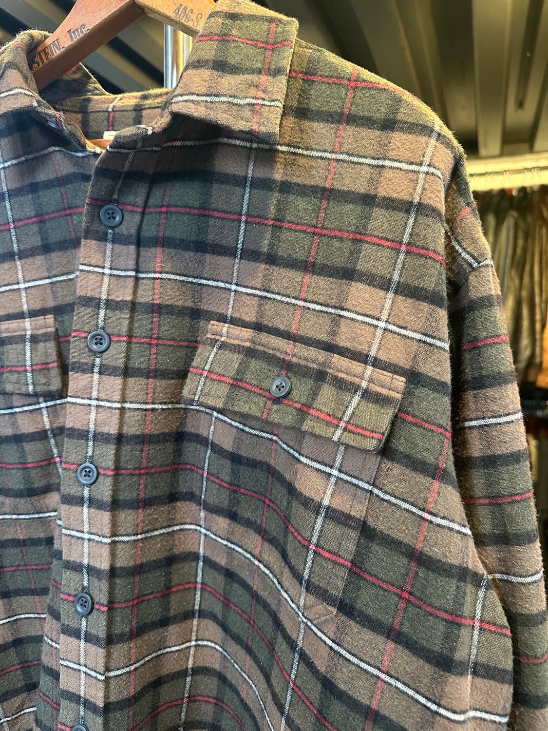 엘엘빈 헤비 코튼 체크 셔츠 상품이미지5