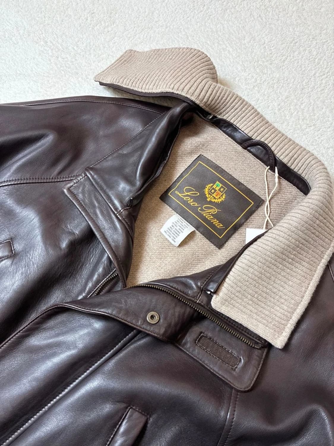 로로피아나 100%양가죽 캐시미어 아이서 자켓 PN6651 상품이미지3