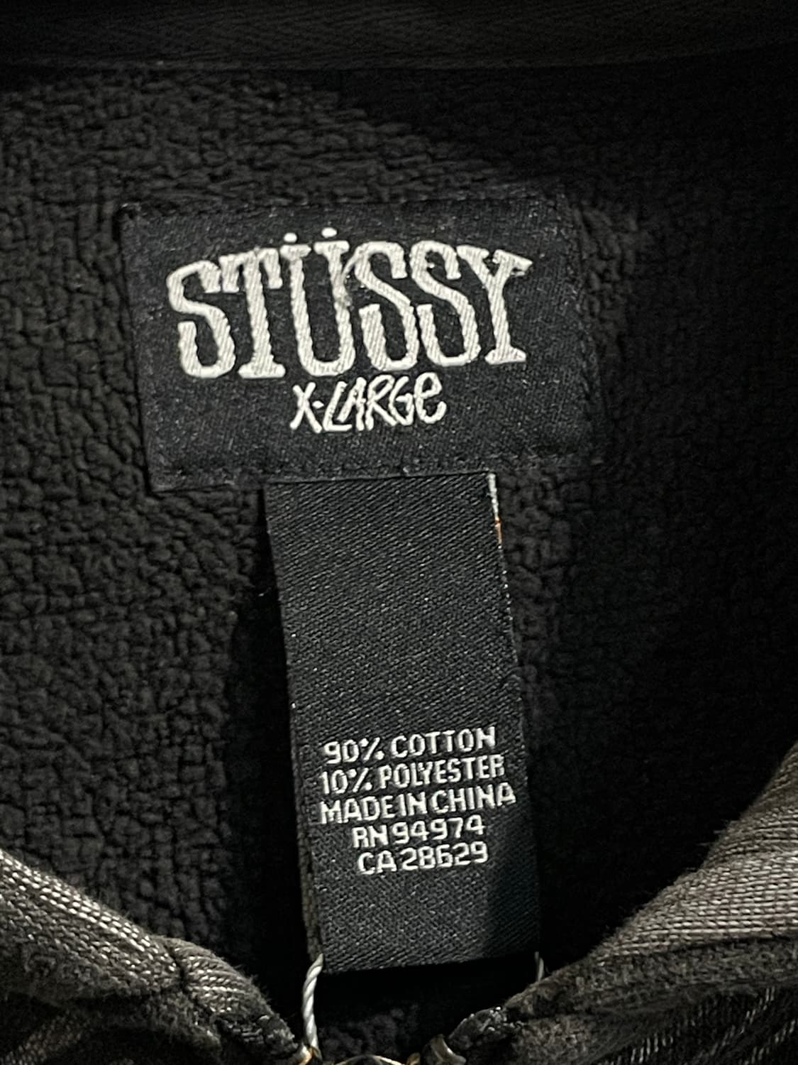 스투시 체크 집업 후드 상품이미지4