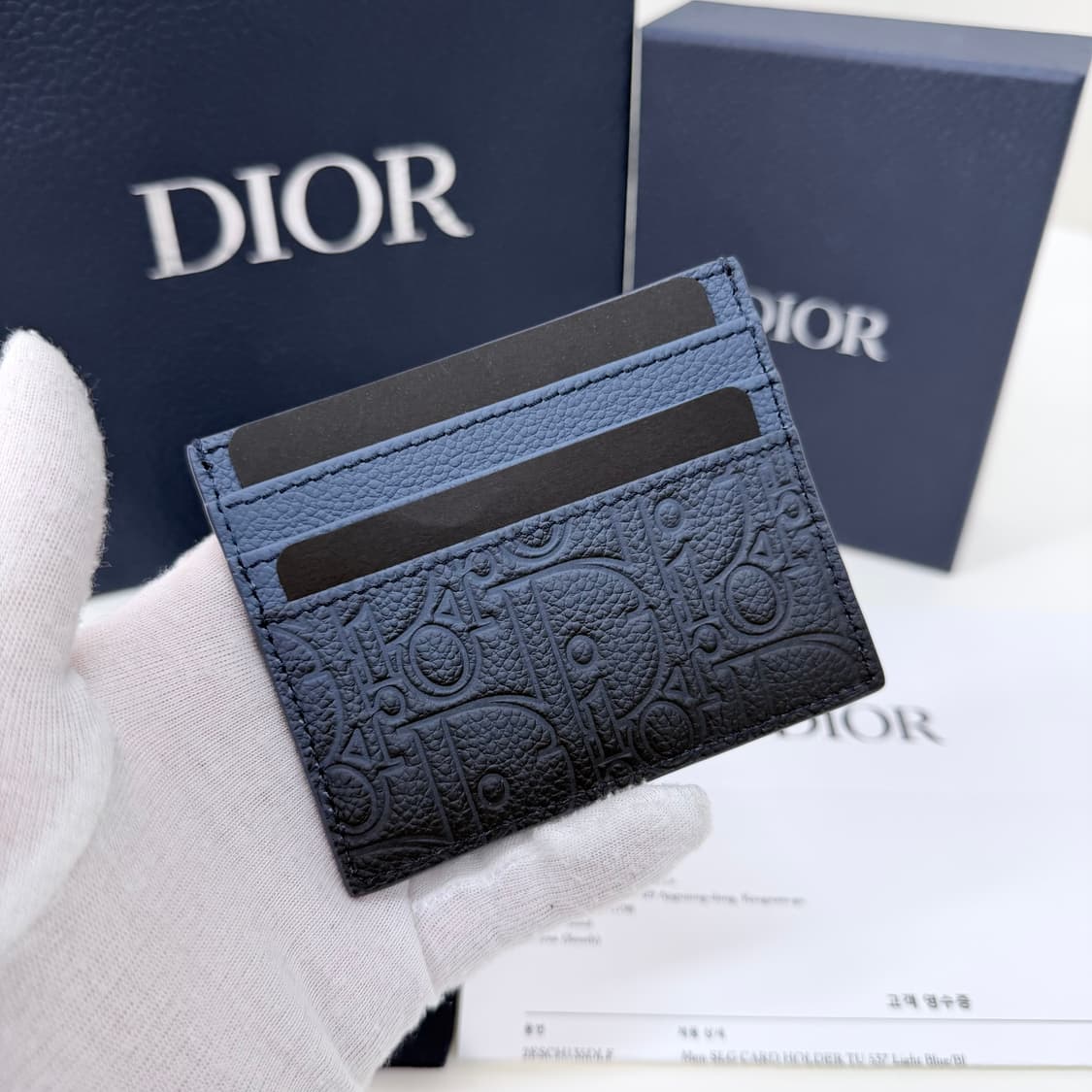 [미사용/선물가능] 26SS 디올 그라데이션 그래비티 레더 카드지갑 상품이미지3