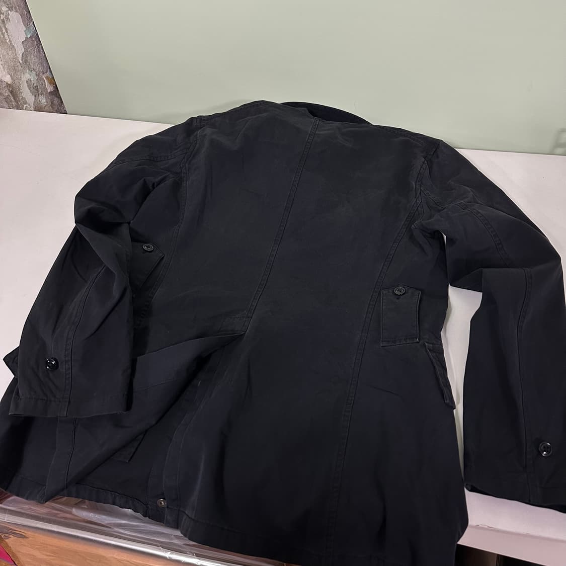 S 폴로 랄프로렌 블랙 면 하프코트 상품이미지6