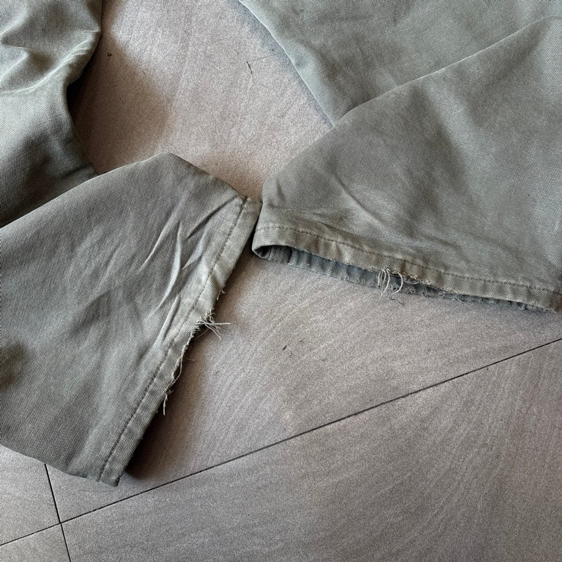 칼하트 오리지널 b111 모스그린 싱글니 카펜터 팬츠 상품이미지5