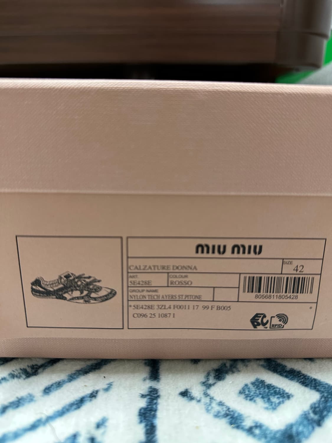 미우미우 김나지움 파이썬 스니커즈 42 상품이미지7