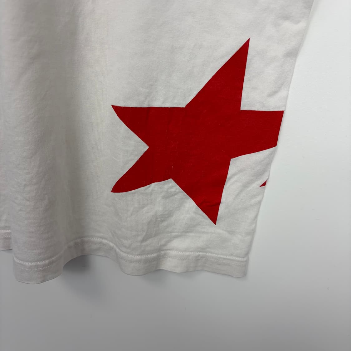 베이프 스타 프린팅 브이넥 반팔 티셔츠 상품이미지7