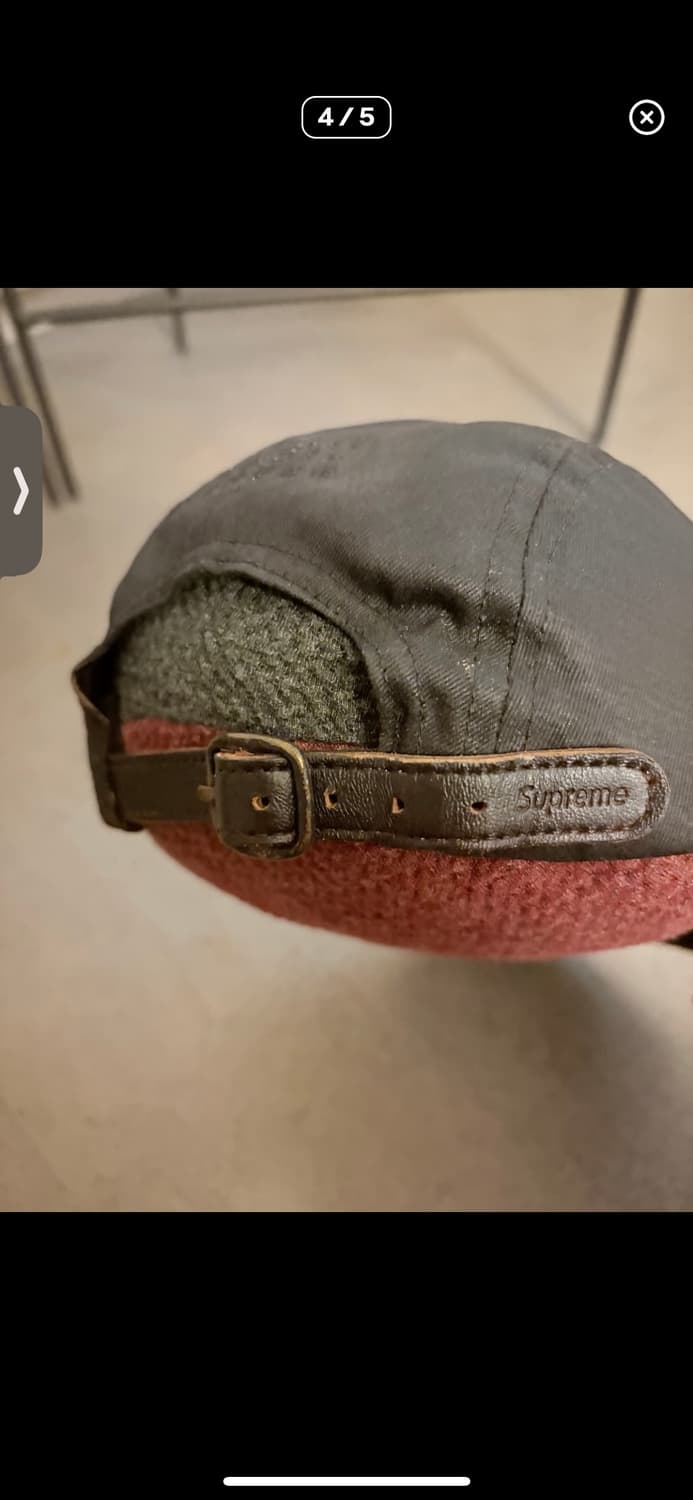 슈프림 x MM6 메종 마르지엘라 페인티드 캠프캡 블랙 상품이미지4