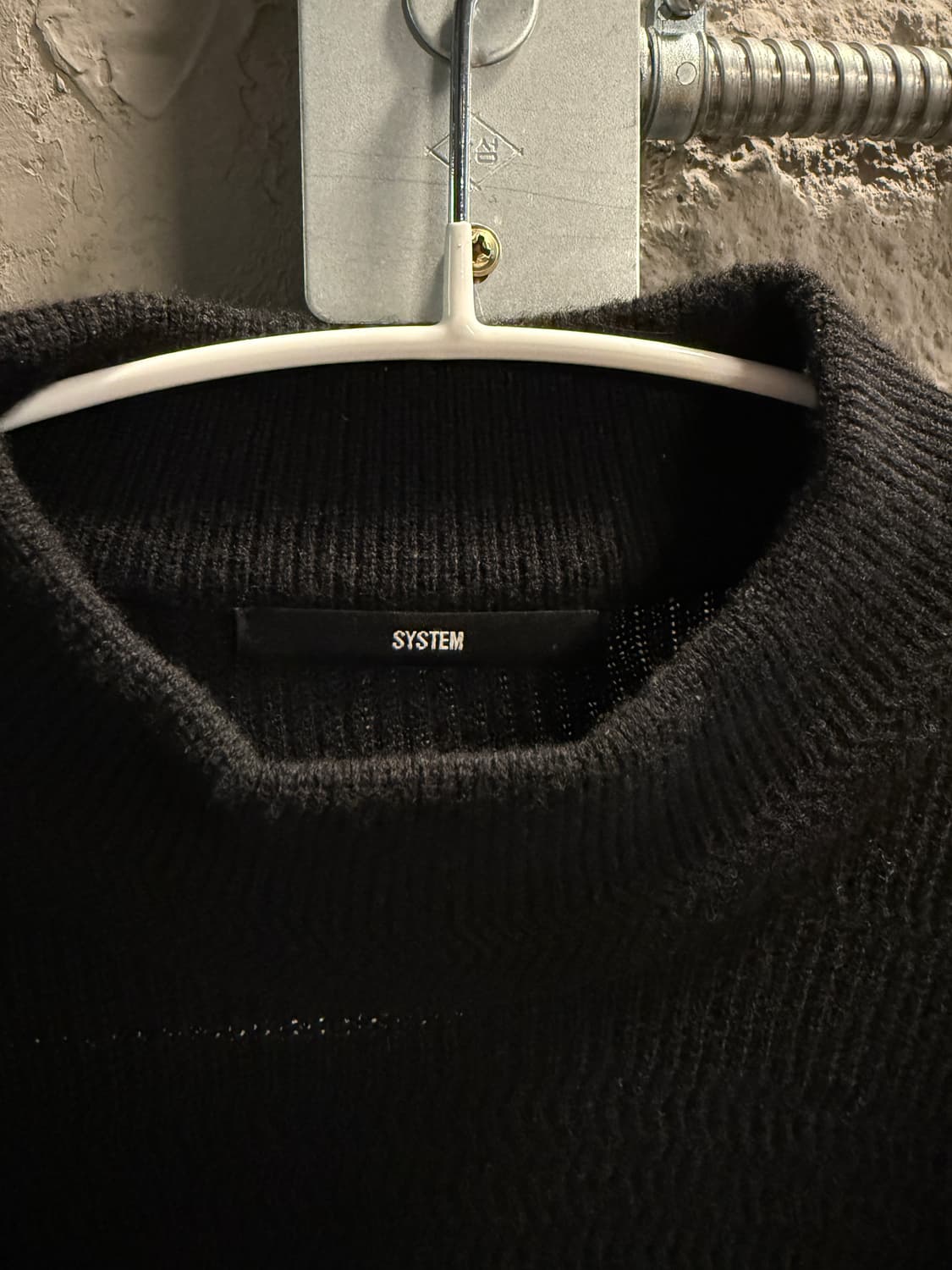 시스템 울 하이넥 니트 블랙 95 상품이미지4
