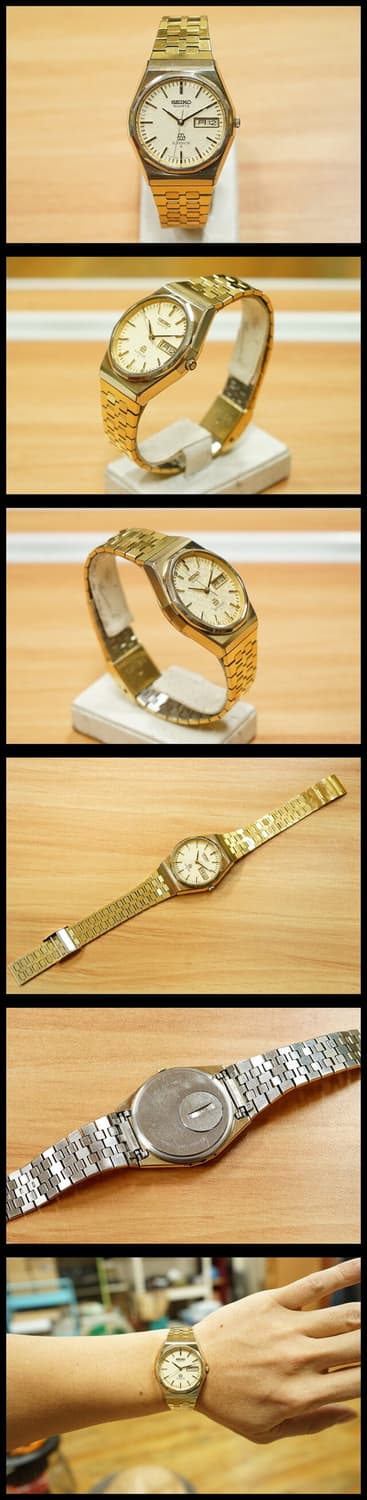 70s 세이코 슈페리어 9983-7000 금장 트윈쿼츠 시계 상품이미지2