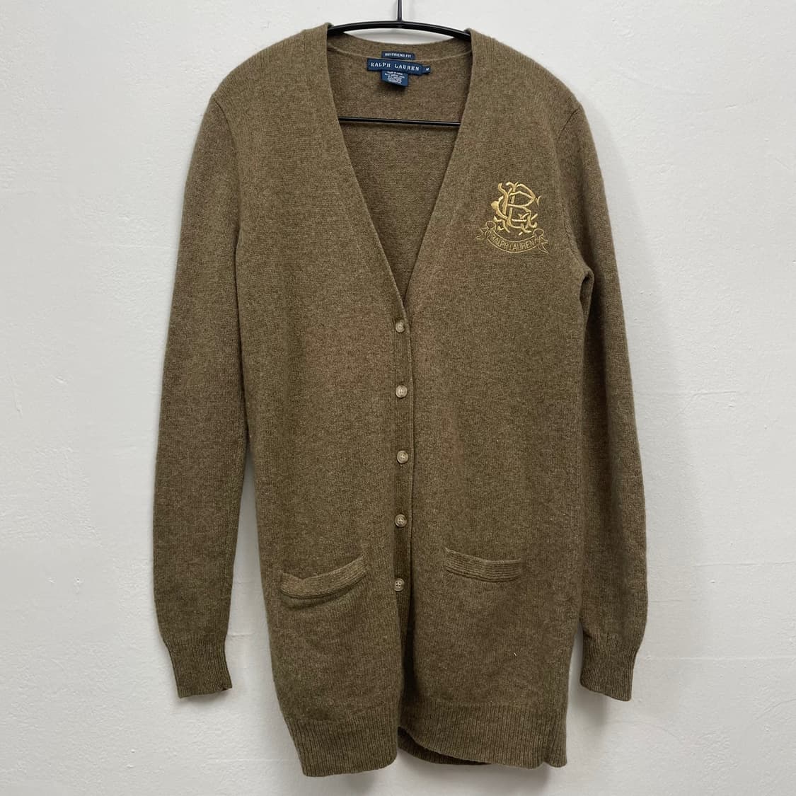 랄프로렌 Ralph Lauren 카키브라운 보이프렌드핏 가디건 M 상품이미지8
