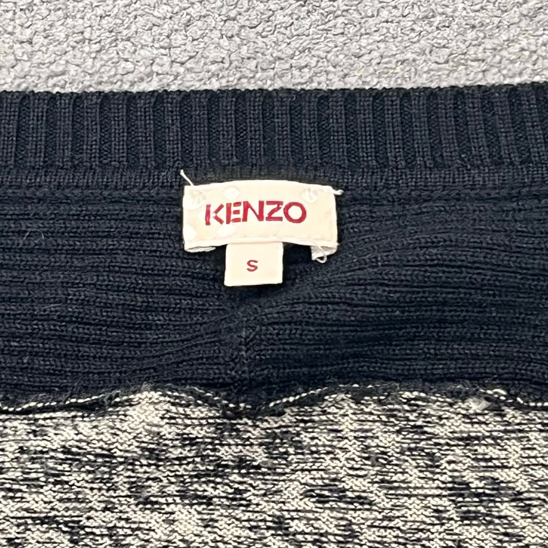 S KENZO 겐조 배색 니트 원피스 상품이미지4